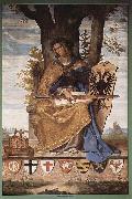 Fresco in the Stadelschen Institute, right side, scene, allegorical figure of Germania